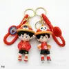 Llavero One Piece colgante de Luffy dibujos animados transfronterizos One Piece Luffy amuleto para mochila de niños figura pequeña juguete