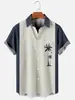 Estación Independiente Moda Masculina Transfronteriza Camisa Hawaiana de Manga Corta de Moda Camisa con Impresión Digital 3D Transfronteriza