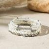Pulseira Empilhada da Moda Nova Transfronteiriça Europeia e Americana, Conjunto de Pulseiras Cruz Estrela Pérola Imitação com Senso de Design Ins