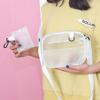 Bolsas Pequenas de Primavera e Verão para Mulheres 2024 Nova Bolsa Quadrada Pequena Transparente Jelly Estilo Coreano Simples Mini Bolsa Transversal para Menina
