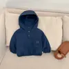 Conjunto de Otoño para Niños y Niñas, Chaqueta Corta con Capucha Resistente al Viento Estilosa de Trabajo para Bebés y Niños Pequeños, Pantalones Vaqueros de Exterior para Bebé