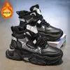 Botas de Nieve de Menos 40 Grados para Hombre Invierno Terciopelo Engrosado Juvenil Impermeables Antideslizantes Blancas Zapatos Grandes de Algodón