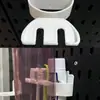 Tablero de Almacenamiento de Cocina Montado en la Pared Sin Taladro, Tablero Perforado Extra Grande, Autoadhesivo, Estante Sin Taladrar, Solución de Almacenamiento en la Pared del Baño