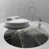 Alfombra redonda resistente a las manchas para oficina, computadora, e-sports, silla giratoria, mecedora, mesa de comedor, taburete de estudio, alfombrilla redonda para suelo de dormitorio