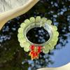 Pulsera Año Nuevo del Dragón 2024 para Mujer Pulsera Imitación Cinabrio Bollo de Dragón Nuevo Estilo Chino Joyería Estilo Chino Año del Dragón