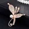 Broche Fivela para Lenço Broche com Pedras Strass e Pérolas Estilo Coreano Acessório de Casaco de Luxo Nicho Broche Acessórios para Venda por Atacado