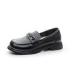 Zapatos Suaves para Madres 2024 Otoño Nuevos Planos de Suela Suave Cómodos para Personas de Mediana Edad y Mayores Antideslizantes Zapatos de Cuero para Mediana Edad Zapatos de Trabajo para Mujeres