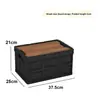 Caja de Almacenamiento Plegable con Asa, Caja de Picnic para Exterior de Gran Capacidad, Mesa, Organizador para Maletero de Coche