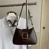 Bolsa de mão da moda para mulheres, nova bolsa de ombro retrô minimalista texturizada para o dia a dia 2026, bolsa de axila retrô de comércio exterior