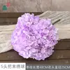 Simulación Bordado de Ramo de Hortensias de 5 Cabezas Flor Artificial de Hortensia Venta al por Mayor Transfronteriza Base para Decoración de Pared de Flores de Boda Decoración de Flor de Hortensia