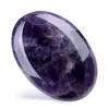 Piedra Natural Cristal 45x 35mm Cristal de Talco Piedra Original Ovalada Gema de Masaje Masaje Compresa Caliente Piedra de Energía