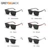Montura de gafas magnéticas cuadradas tres en uno TR90, gafas de sol polarizadas, conjunto de gafas para miopía, gafas lisas, gafas de sol para hombre 6208