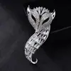 Broche de alta gama de alta gama Pin de cisne búho zorro ciervo corsage de abrigo de alta gama joyería para ropa anti-exposición