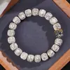 Pulsera de Cuentas Bodhi Estrella y Luna de Hainan Cuentas Budistas para Rezar Joyería Coleccionable Venta al por Mayor 11 mm Servicio Postventa sin Preocupaciones