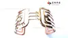 Pulsera de acero inoxidable de moda ancha para mujer, color oro rosa, pulsera abierta en forma de C, ventas directas de fábrica