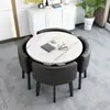 Juego Simple de Mesa y Sillas para Recepción, Mesa de Negociación, Mesa y Sillas para Recepción de Tienda de Uso Comercial, Mesa Redonda Pequeña para Oficina y Ocio