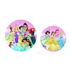 Suministros para Fiesta de Princesa Rosa Nuevos Transfronterizos Plato de Papel Mantel Bandera Juego de Decoración para Fiesta de Cumpleaños Infantil