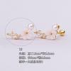 Acero de Titanio 316L Chapado en Oro Microincrustado Circonita Personalidad Tachuela para Hélice de la Oreja Pendientes Largos de Tira Perforación Transfronteriza Europea y Americana Tachuela para Hélice de la Oreja