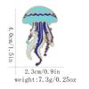 Serie marina transfronteriza europea y americana broche medusa de ensueño pin medusa de dibujos animados traje accesorios de alta gama fabricantes femeninos lote