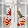 Muñeco de nieve de madera estilo americano Colgante colorido Marcador de página de Navidad Clip Decoración de envoltorio de regalo Adorno para árbol de Navidad Pintado a mano