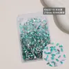 Diamantes para Nail Art Azuis, Lote Inteiro de Rombos Azul Lago Brilhantes Grandes e Pequenos, Gota D'água Longa, Diamantes para Nail Art de Fundo Reto com Formato Especial, Diamantes para Joias de Nail Art