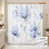 Comercio Electrónico Transfronterizo Exclusivo Baño Poliéster Impermeable Antimoho Cortina de Ducha Tela Impermeable Impresión Digital Fabricante Personalización