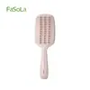 Escova de Cabelo Fasola Anti-Nós para Mulheres, Uso Doméstico, Antiestática, Massagem no Couro Cabeludo, Volumizadora, Escova de Cabelo Portátil