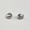 Pendientes de diseño de nicho simple, nuevos y modernos, con forma de círculo, de metal retro francés de alta gama.