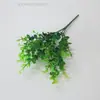 Flores Artificiales de Plástico para Interiores y Exteriores Pothos Flores de Simulación Ramilletes Tallos Únicos Arte Floral Arreglos Florales Manojos Pequeños Plantas Verdes Decorativas Flores y Plantas de Pared