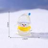 Paisaje en Miniatura Creativo Lindo Árbol de Navidad Muñeco de Nieve Casa de Muñecas Decoraciones DIY Accesorios para Colgar Mini Adornos