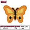 Fábrica de Bordados Foshan Venta al por Mayor Parches Bordados Clásicos de Mariposas para Ropa de Mujer, Pinzas para el Cabello de Mariposa, Parches Hechos a Mano para DIY