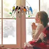 Decoração de Moda para Casa Painel Acrílico Multicolor Criativo Janela Parede Penduráveis Pássaros Vitral Apanhador de Sol Artesanato