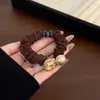 Lazo de Pelo de Lujo Ligero Coreano de Gama Alta con Perlas y Pedrería, Cuerda Gruesa de Alta Elasticidad para el Cabello, Diadema, Accesorio para el Cabello