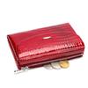 Cartera de Cuero Genuino WESTAL para Mujer Bolso de Mano de Moda para Mujer Charol Piel de Vaca de Primera Capa Patrón de Cocodrilo Billetera para Monedas Transfronterizo