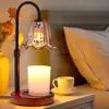 Lámpara de Cera Aromática sin Llama de Lirio del Valle Transfronteriza, Lámpara de Vela Temporizada, Lámpara Regulable para Derretir Velas, Lámpara de Mesa para Ambiente de Dormitorio, Madera de Bambú