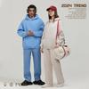 Amazon Comercio Exterior Otoño/Invierno 2025 Estilo Americano Marca de Moda Sudadera Holgada con Capucha de Felpa Gruesa de Color Sólido para Hombre al por Mayor