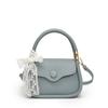 Bolso de Mano Pequeño, Nuevo Bolso Tote de Hombro, Bolso Cruzado Elegante, Bufanda de Seda a la Moda, Bolso Cuadrado Pequeño Simple