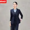 Nuevo traje de falda profesional de otoño e invierno para mujer, blazer de manga larga para mujer, uniforme de trabajo para gerente de recepción, traje profesional de oficina para el día a día