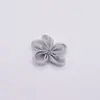 Nuevos Accesorios de Flor de Cinco Pétalos con Lazo Brillante Accesorios para Ropa Materiales Semi-Terminados Hechos a Mano Joyería DIY Accesorios para Zapatos y Calcetines
