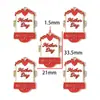 Nuevos Accesorios de Aleación de Esmalte Colorido para el Día del Padre el Día de la Madre Llavero DIY Accesorios para Joyería Colgante W578