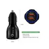 Carregador de Carro Qc3.0 Novo Carregador de Carro 3.1A Carregador de Carro USB Duplo Multifunção para Carro Carregador de Carro Qc3.0 de Carregamento Rápido