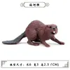 Simulação animal selvagem sólido modelo brinquedo tamanduá sentado texugo castor raposa marta urso plástico boneca infantil