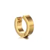 Pinzas para Orejas Populares de Acero de Titanio Transfronterizas, Pinzas para Orejas Geométricas Simples de 9 mm, Pendientes sin Perforación Unisex, en Stock