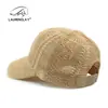 Chapéu Respirável de Verão para Mulheres, Boné de Baseball de Malha Vazada, Boné com Aba Lantejoula, Chapéu de Sol para Proteção Solar ao Ar Livre, Chapéu de Sol