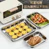 Forma Quadrada Retangular de Aço Inoxidável Extra Grande 100*65 Bandeja para Arroz Cozido no Vapor Bandeja para Churrasco Bandeja para Peixe Assado Bandeja para Uso Comercial em Banquetes