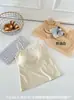 Camisole de Ombro Único com Sensação de Pele Nua, Usável como Roupa Externa ou Roupa Íntima, Integrada com Bojos, Roupa Íntima para Adolescentes, Top Tubo Camada Base