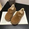 Zapatos de algodón para la nieve cálidos, forrados de polar, de suela gruesa para mujer, adecuados para usar al aire libre en invierno, nuevo modelo otoño e invierno 2026, versátiles, que aumentan la altura, completamente cerrados, estilo Birkenstock