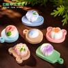 Micro-paisaje flores creativas repostería simulación comida juego DIY accesorios decorativos mini adornos pequeños de escritorio