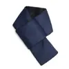 Bufanda de plumón para Otoño e Invierno con Forro de Felpa Engrosada de Color Sólido Versátil de Moda Impermeable a Prueba de Viento Resistente al Frío Bufanda Cálida