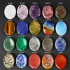 Pieza de cristal natural, piedra para aliviar la preocupación, piedra de masaje para la palma con forma de pulgar para aliviar el estrés, cristal rosa, amatista, piedra de pulgar de jade al por mayor